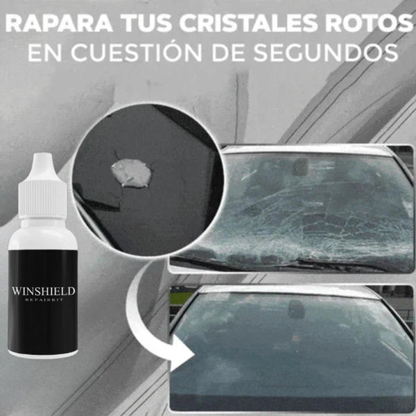 Kit Reparador de cristales VidrioFix® – Repara parabrisas, pantallas y espejos al instante.