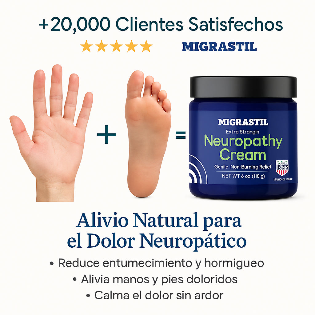 Migrastil Crema Natural Neuropatía – Alivio Rápido de Ardor y Hormigueo