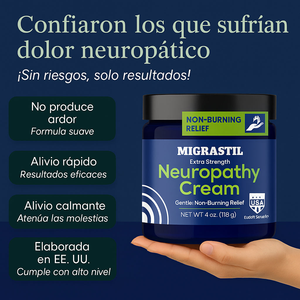 Migrastil Crema Natural Neuropatía – Alivio Rápido de Ardor y Hormigueo