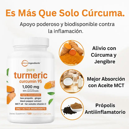 Complejo de Cúrcuma y Curcumina — Defensa Natural para tus Articulaciones y Bienestar Total
