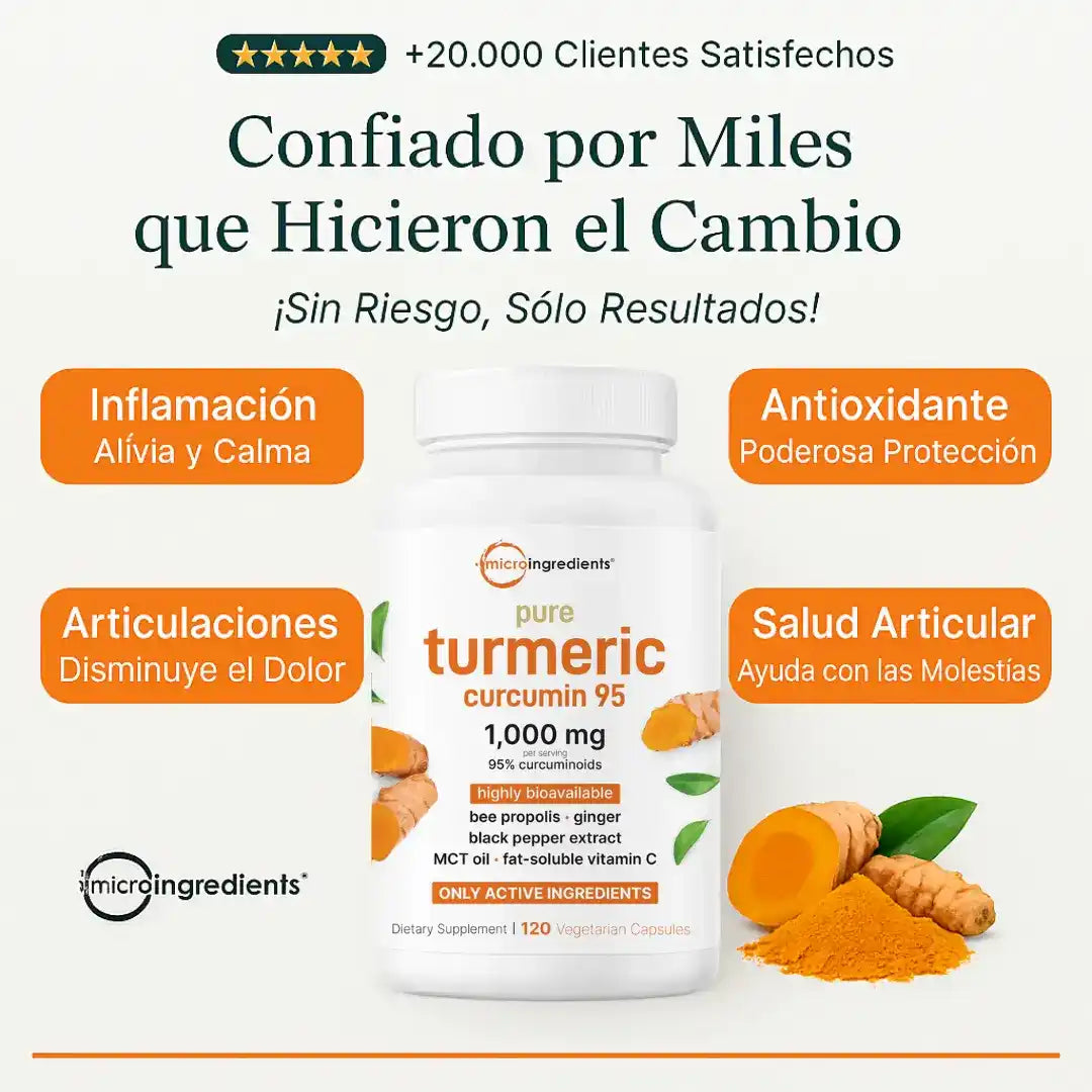 Complejo de Cúrcuma y Curcumina — Defensa Natural para tus Articulaciones y Bienestar Total