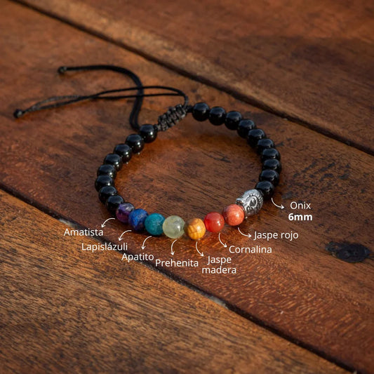 🔮 Pulsera de los 7 Chakras con Minerales Naturales: Armoniza tu espíritu y potencia tu energía