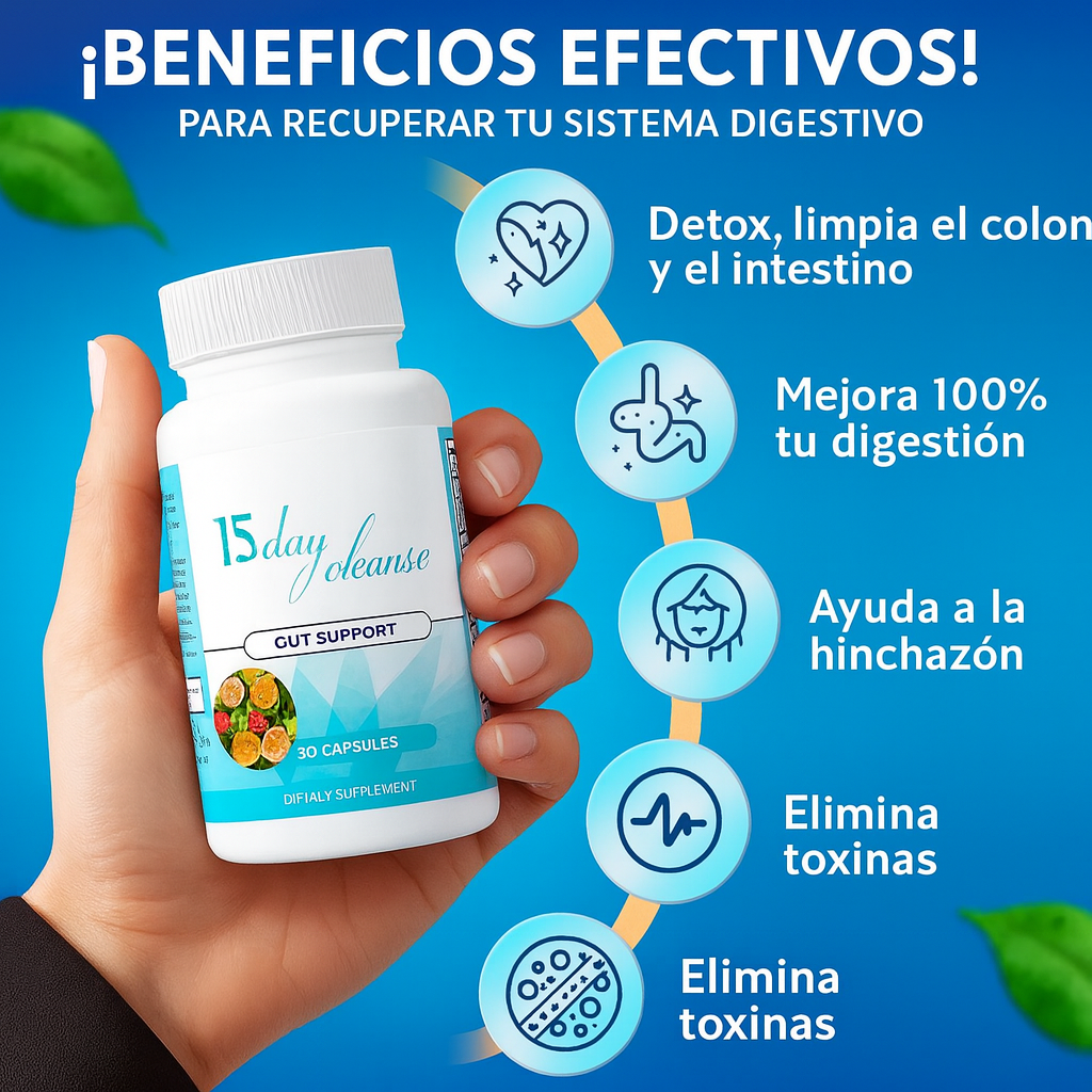 Clean15™ Limpieza Completa Estomacal en 15 días