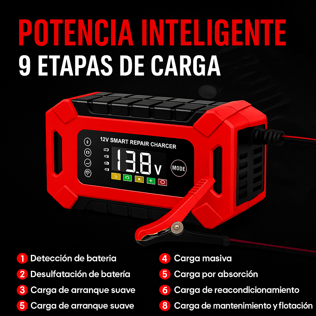 PowerCharge Pro: Energía Imparable para tu Auto con Control Visual Avanzado ⚡