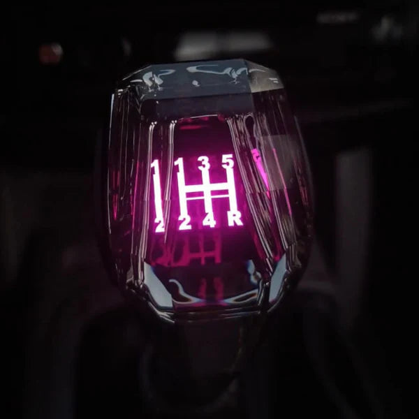 💥 Pomo de Cristal RGB Universal – Dale un toque futurista a tu auto