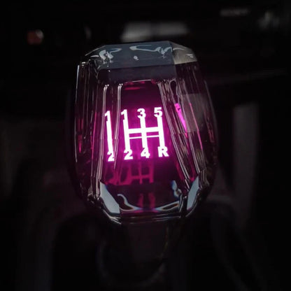 💥 Pomo de Cristal RGB Universal – Dale un toque futurista a tu auto