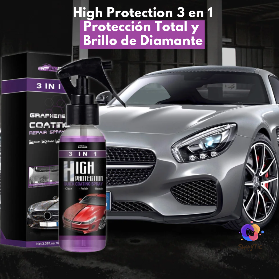 HIGH PROTECTION 3 EN 1 - RECUBRIMIENTO CERAMICO BRILLANTE Y DURADERO