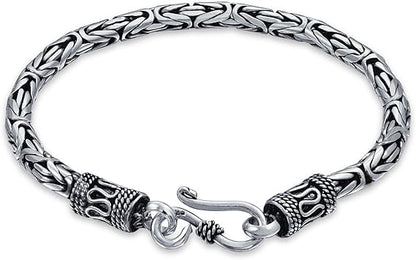 Pulsera bizantina Camino del Inca plata 925 – Fuerte, elegante y con historia.
