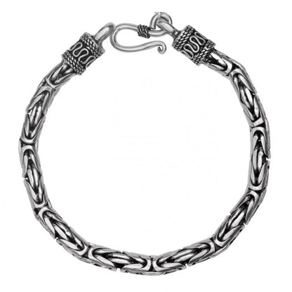 Pulsera bizantina Camino del Inca plata 925 – Fuerte, elegante y con historia.