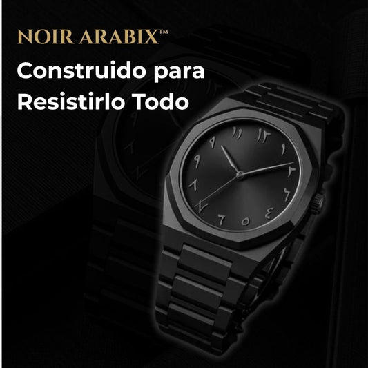 NOIR ARABIX™ –  Materiales de policarbonato, precisión árabe y diseño indestructible.