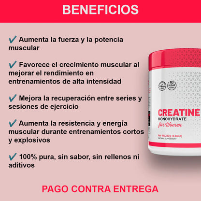 Creatina Monohidratada | Potenciá tus glúteos, definí tu abdomen y brilla en el gym 🍑⚡