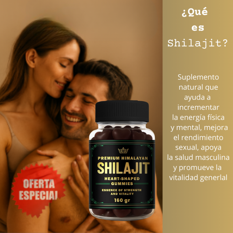 SHILAJIT EN GOMAS- POTENCIA TU ENERGÍA Y VITALIDAD AL MÁXIMO 🔥