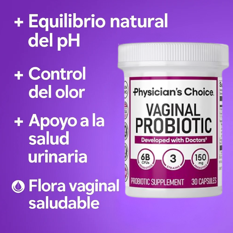 🌸 Probióticos Vaginales con Prebióticos y Arándano – Equilibrio y Cuidado Femenino