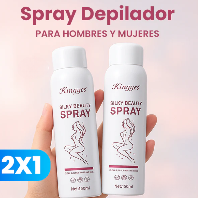 OFERTA 2x1 ⭐ Spray Depilador Kingges para Hombres y Mujeres - SIN DOLOR ✨ 🌸