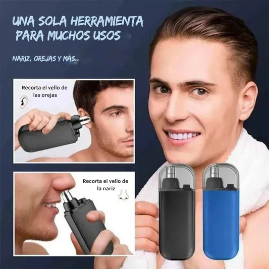 Recortador de vello nasal eléctrico y portátil