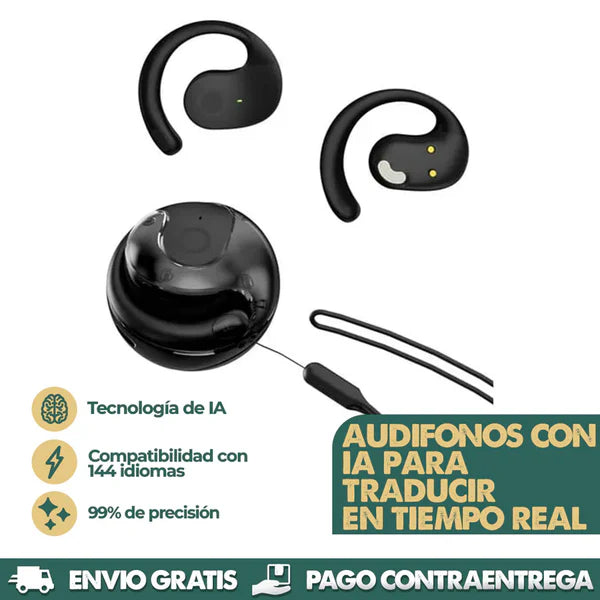 AI PODS ® | AUDÍFONOS CON IA Y TRADUCCIÓN AUTOMÁTICA DE IDIOMAS EN TIEMPO REAL